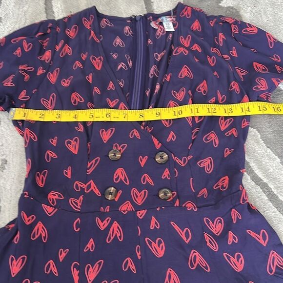 NWOT Urban Outfitters Juliette Printed Short Sleeve Romper - Picture 8 of 10